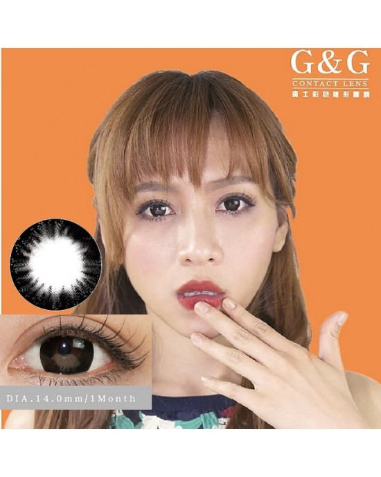 G&G〈星鑽&亮瞳〉彩色月彩拋隱形眼鏡【1片裝】2盒